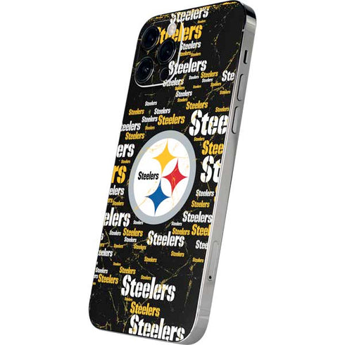 NFL Pittsburgh Steelers Black Blast iPhone 12 Pro Max Skin